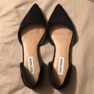 Steve Madden black flats